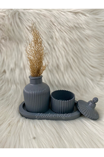 Genel Markalar Yade bohem vazo ve takı kutusu pampas vazo