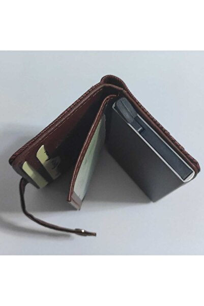 firdevsi hobi Αυτόματη θήκη για κάρτες - καρό - με κουμπάκι