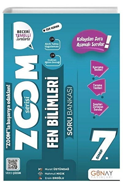 Günay Yayıncılık 7. Sınıf Fen Bilimleri Zoom Soru Bankası 2023
