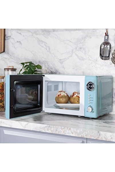 Vestel MD 20 YD Retro Düş Mavisi Mikrodalga Fırın