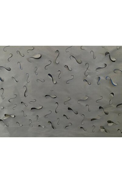 pamukkale branda Kamuflaj Örtü Ağ İthal Kumaş Gölgelik Dekoratif Antrasit Renk File 3 M X 3 M