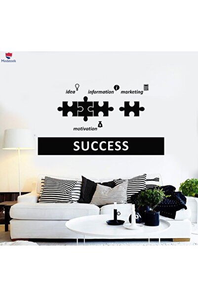 Modatools Ofis Çalışma Odası Duvar Sticker Başarı Ofis Dekorasyonu Motivasyon Çıkartmaları Hediyelik