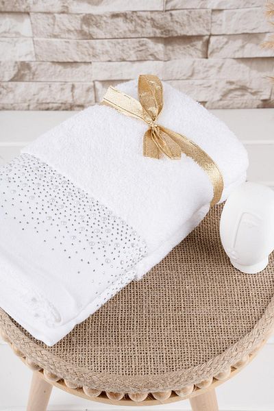 Baveno 100% Cotton Double 50x70 cm Embroidered Towel Set