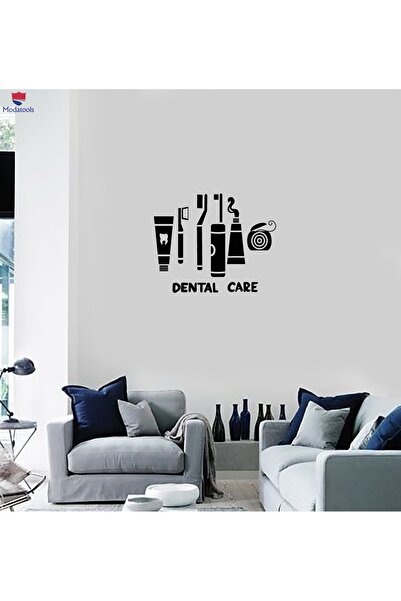 Modatools Ofis Çalışma Odası Sticker Duvar Sticker Diş Bakım Kliniği Diş Heki...