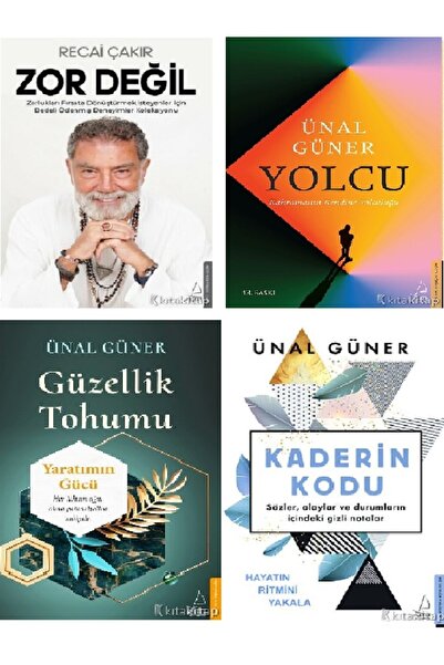 Destek Yayınları Zor Değil-Yolcu-Güzellik Tohumu-Kaderin Kodu-Ünal Güner - Re...