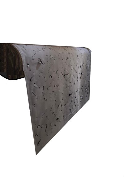 pamukkale branda Kamuflaj Örtü Ağ İthal Kumaş Gölgelik Dekoratif Antrasit Renk File 3 M X 3 M