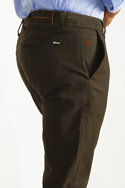 NCS Men's Khaki Side Pocket Slim Fit Dobby Chino Fabric Trousers Jeans 2194