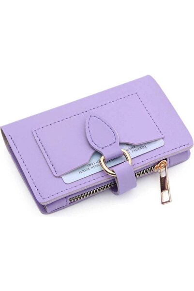 Everglow Jewelry Portofel de damă cu cataramă și închidere cu snap Liliac