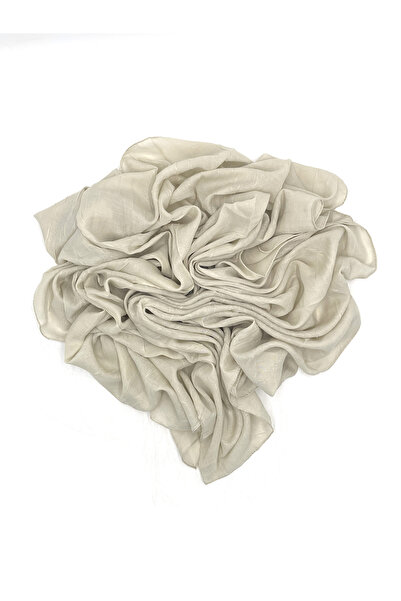 nazipek Pamuklu Vizon Bambu Kraş Eşarp Yüksek Kalite Yazma 100x100cm Overloklu