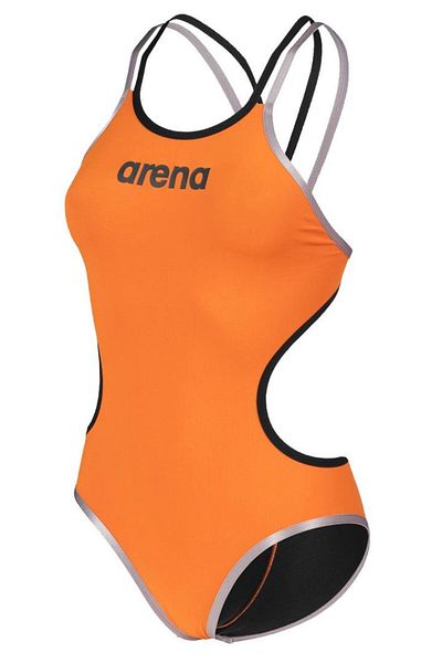 ARENA Orange Women's Swimsuit - Double Cross Back, One Piece004732385