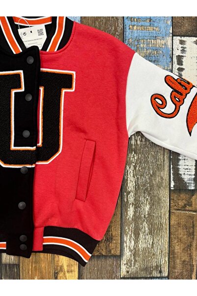 Esterella california Παιδικό κολάζ μπουφάν/παιδικό κολεγιακό μπουφάν/κολάζ μπουφάν bomber/κολεγιακό μπουφάν με κέντημα suzene