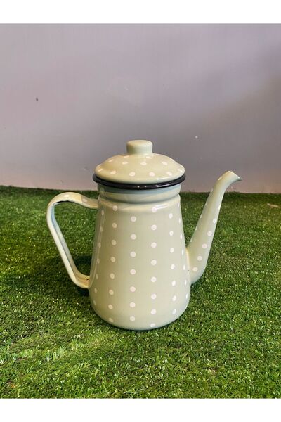 GÖKTÜRKMANGALLARI Emaye Kahve Demliği Mint Yeşili Puanlı