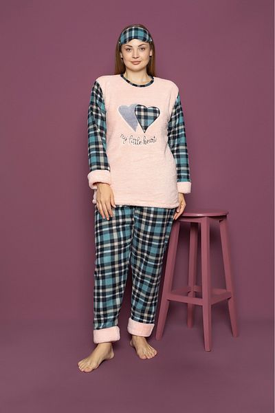 Asel Plus Size Plaid Pattern Pajama Set