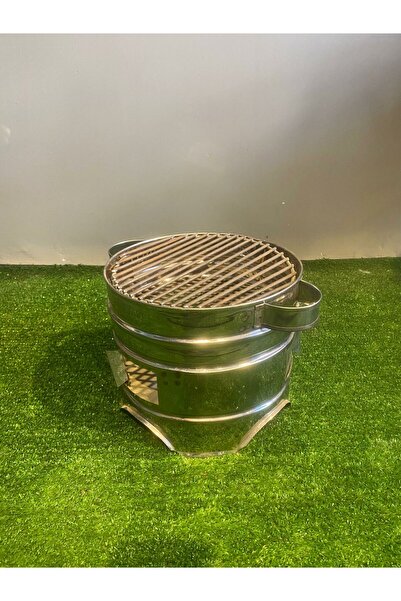 GÖKTÜRKMANGALLARI 24 cm Krom 3 Kapaklı Mangal