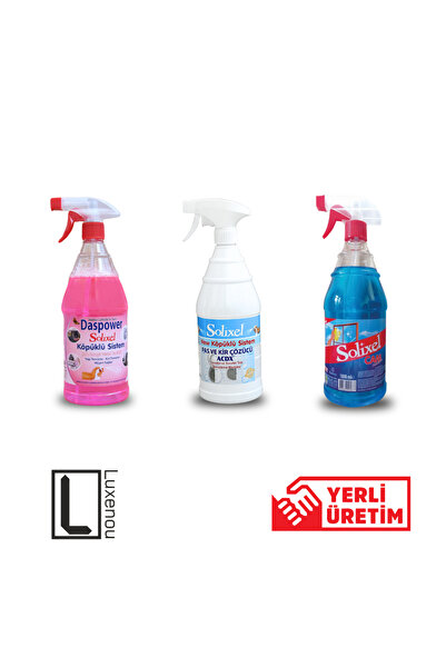 SOLİXEL Solixel Paskir Çözücü Sprey, Camsil, Çok Amaçlı Genel Temizlik 1000 M...