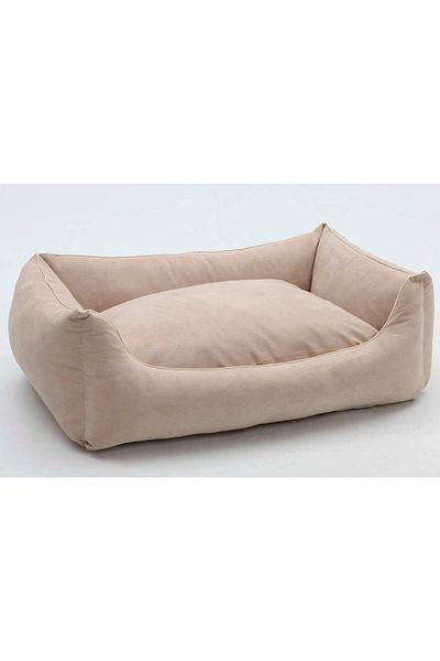 Patili Evler سرير كلب مقاس كبير 70x100 سم لون بيج