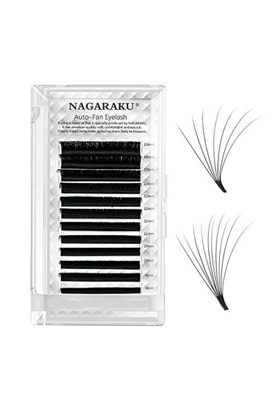 Loreen Nagaraku Ipek Kirpik Auto-fan Çek Bırak Kolay Volüm 0.07 C 9mm
