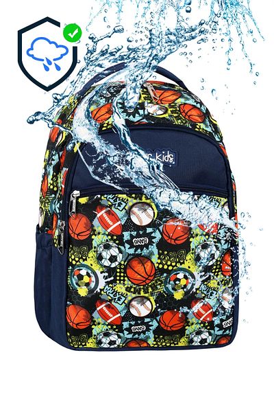 CAKARD Quality Colorful Triple SET Men's School Outing Backpack + Lunch Box + Pen Holder