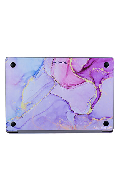 Mcstorey Macbook Air M1 Kılıf 13inç Yapıştırma Sticker A2337 Ile Uyumlu Kaplama Laptop Koruyucu Marble14
