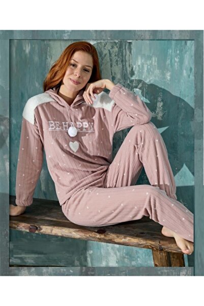 CALİA طقم بيجامة نسائية من الصوف بغطاء للرأس للموسم الجديد