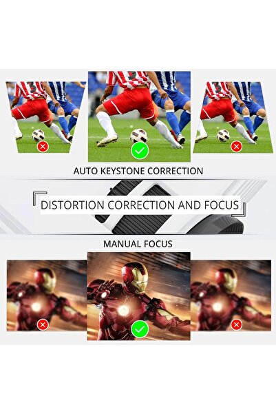 AKASO WT50 Mini Cep Pico Projektörü, 1080P Film Video