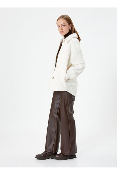 Koton Standard Off-White Women's Jacket 4WAK20101EW