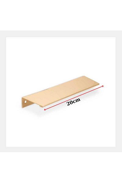 ARON YARIS ( GOLD ) 20CM INTEGRATED HANDLE SCREWS FROM THE BACK DRAWER TV UNIT CONSOLE DRAWER DOOR HANDLE 20CM