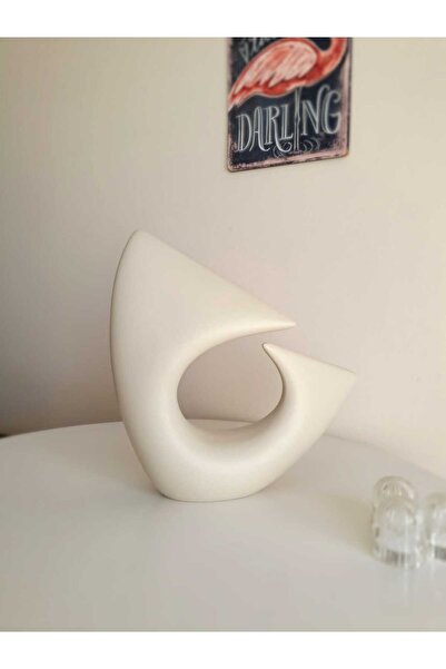 Panoramas Home Seramik Vazo Açık Bej