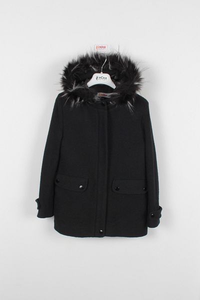 incity Girl's Wool Stamp Coat