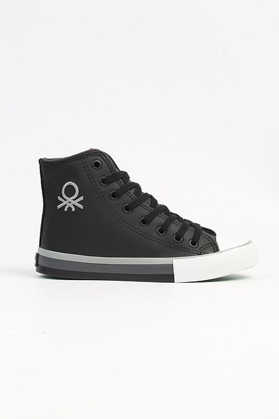 Benetton ® |   BN-30726 - 3374 Black White - Pantofi sport pentru femei