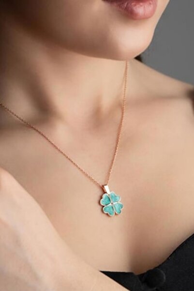 Silvano Jewelry 925 Ayar Gümüş Açılabilen Yonca Kolye