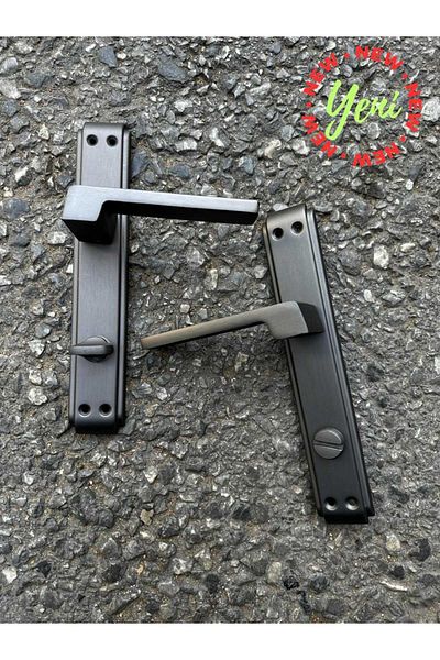 ARON SOFUOĞLU PRISM MODEL LUX ANKA WITH MIRROR (MATT ANTHRACITE) BATHROOM-WC (RIGHT) DOOR HANDLE ALUMINUM / STEEL