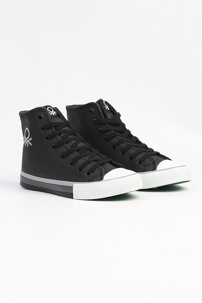 Benetton ® |   BN-30726 - 3374 Black White - Pantofi sport pentru femei