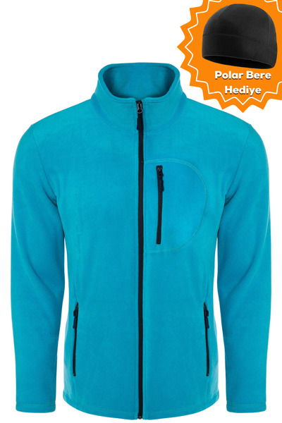 GHASSY CO. Чоловіча професійна вітрозахисна флісова куртка на 5 кишень на відкритому повітрі на блискавці