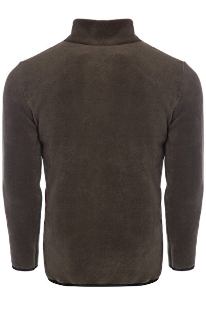 GHASSY CO. Erkek Pro Rüzgar Geçirmez 5 Cepli Outdoor Tam Fermuarlı Polar Ceket