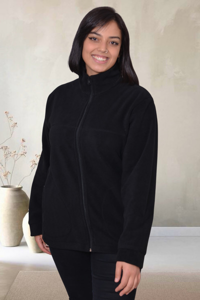 yakamor Women's Thick Black Fleece Coat