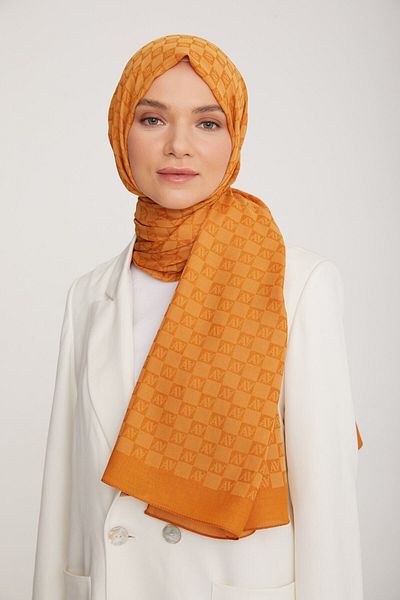 Armine Trend Ultra Light Shawl 1 75x195 22038 - Amber Orange