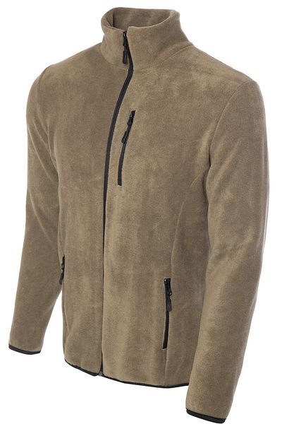 GHASSY CO. Men's Pro Windproof 5-Pocket Outdoor Full Zipper Fleece Jacket