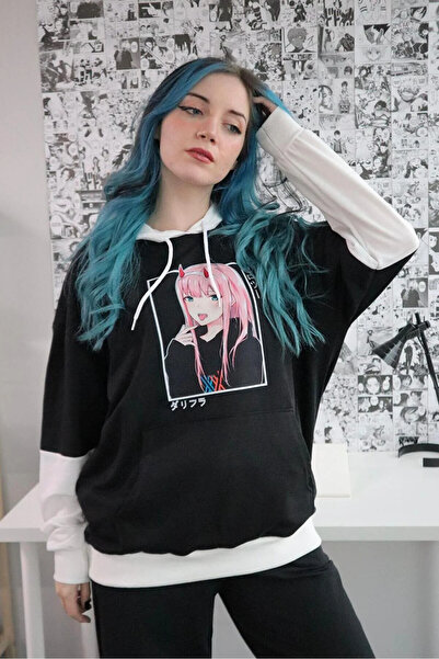 Gofeel Y2k Хараджуку розовокоса момиче Оверсайз суитшърт с качулка в технолог...