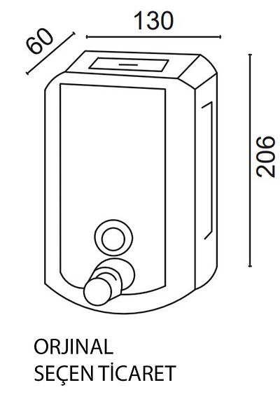 ÇELİK BANYO Dozator vertical de săpun lichid din oțel inoxidabil 1000 ml