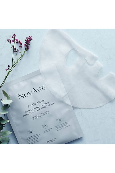 Oriflame NovAge Biosellulose Sheet Mask That Supports the Collagen Production of the Skin
