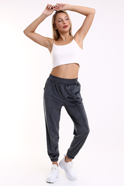 winmoda EŞOFMAN ALTI FRANSIZ KADİFE ÖZEL DOKULU KUMAŞ / GRİ