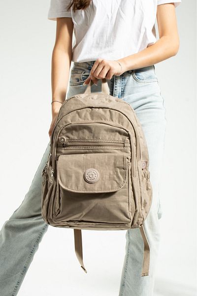 MEGA BAG Σακίδιο πλάτης πολλαπλών τμημάτων από αδιάβροχο ύφασμα Crinkle