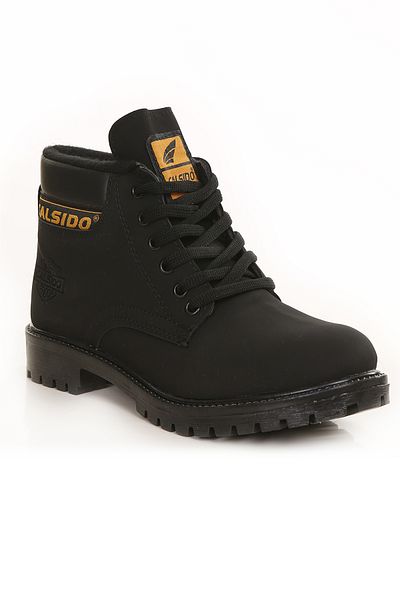 lord's ayakkabı Μαύρες μπότες από καουτσούκ Nubuck Unisex Αδιάβροχες