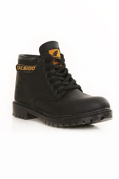 lord's ayakkabı Black-Maldivian Water-Resistant Rubber Sole Boots