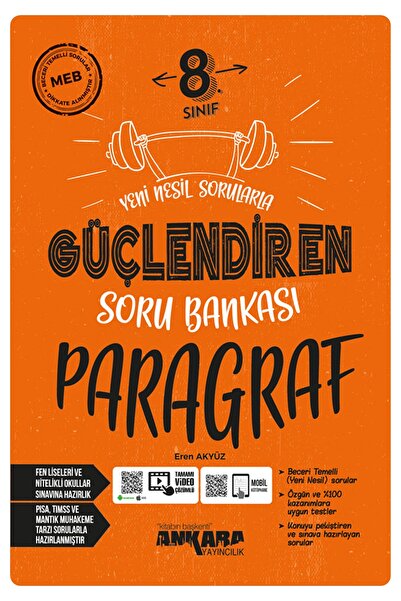 kitabın başkenti ankara yayıncılık 2024 Müf. 8.Sınıf Paragraf Güçlendiren Sor...