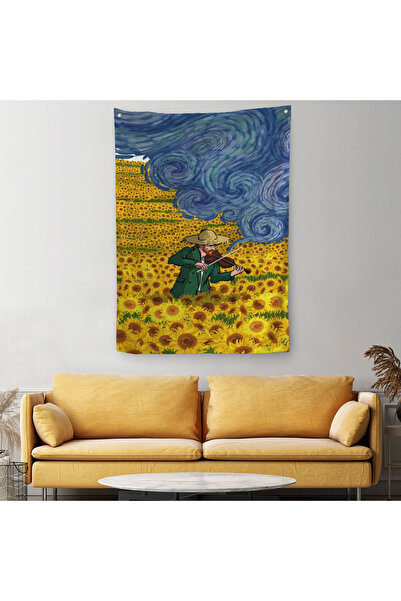 Harita Sepeti Ilustracija sa temom Vinsenta van Goga - Zidna obloga-H Tepih i...