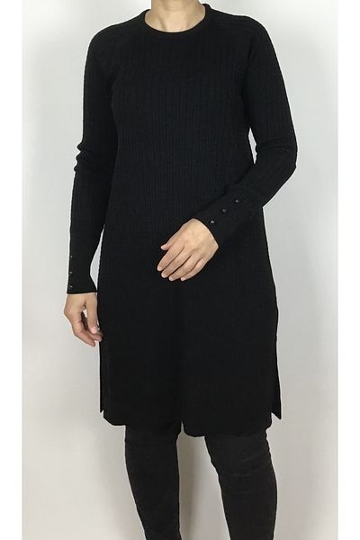 ECE GİYİM Button Detailed Hair Braid Patterned Thin Knitwear Tunik