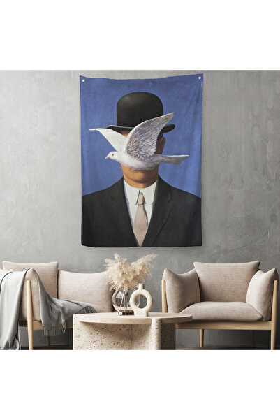Harita Sepeti Čovek u šeširu od René Magrittea - Tepih sı-6099