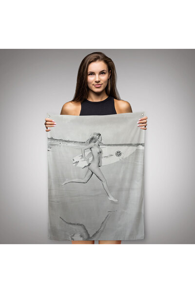 Harita Sepeti Nude Surfer Women's Wall Cloth - Rug-5240